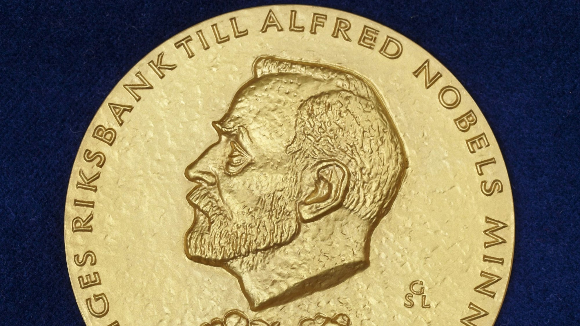 Die goldene Medaille, die mit dem Wirtschaftsnobelpreis vergeben wird.