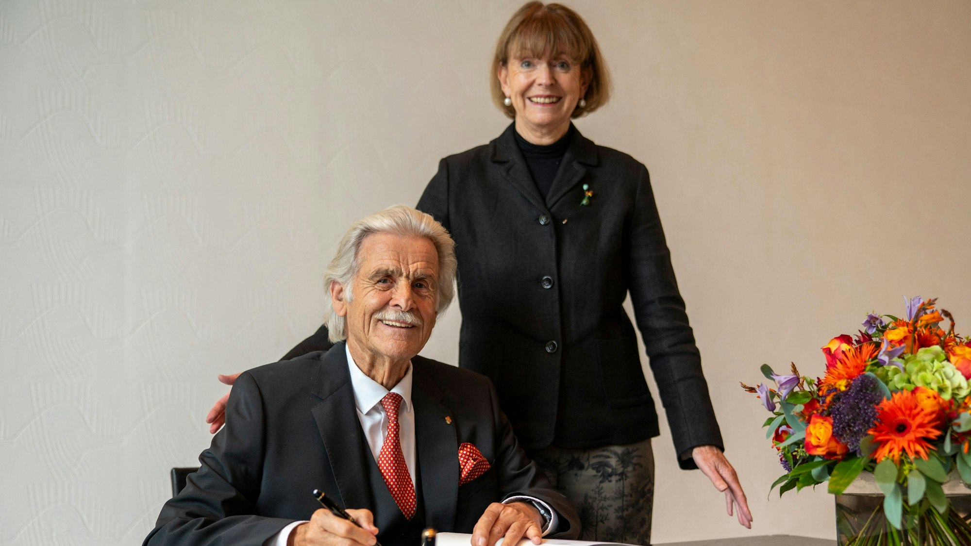 13.10.2025, Köln: Der 85. Geburtstag von Helmut Haumann wird gefeiert. Die Oberbürgermeisterin Henriette Reker gibt einen Empfang für Manager, Förderer und Kommunalpolitiker. Foto: Uwe Weiser