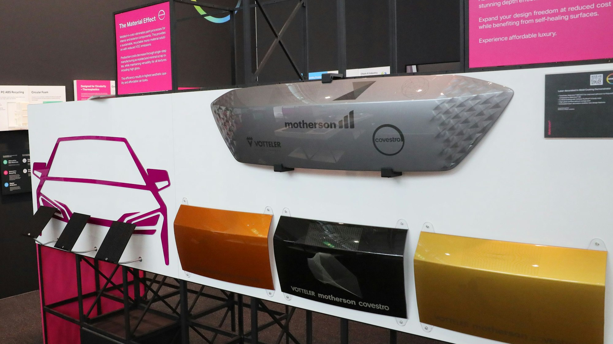 Kunststoffteile für einen Nissan von Covestro