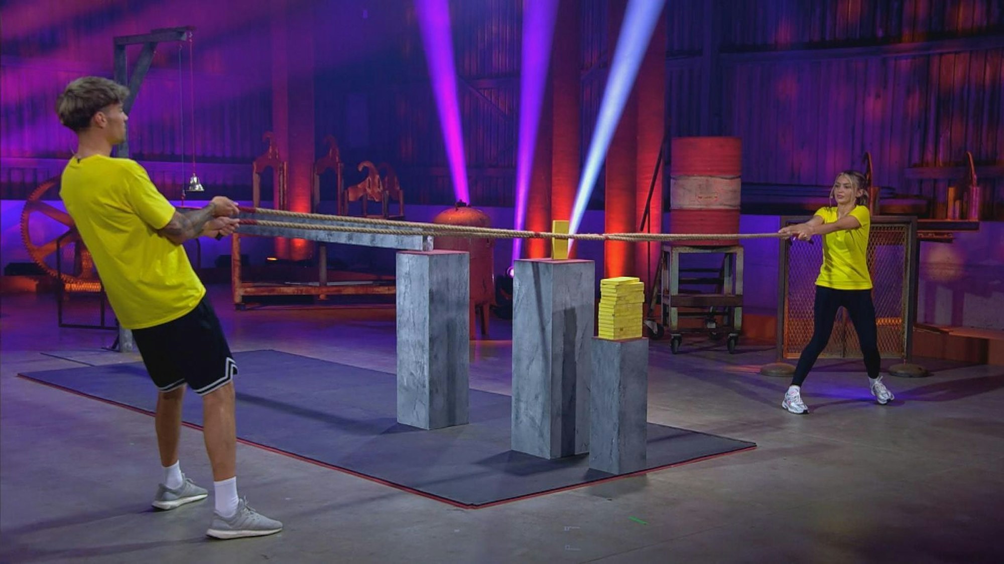 Pech gehabt: Ryan und Lina verloren ihre Exit-Challenge. (Bild: RTL)
