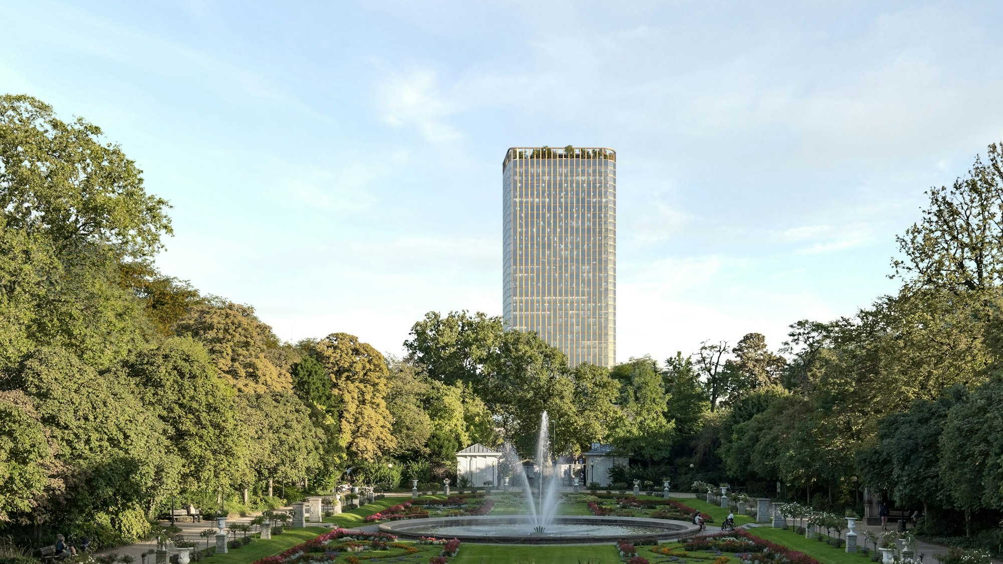 So sah der Entwurf für das Hochhaus der DEVK aus.