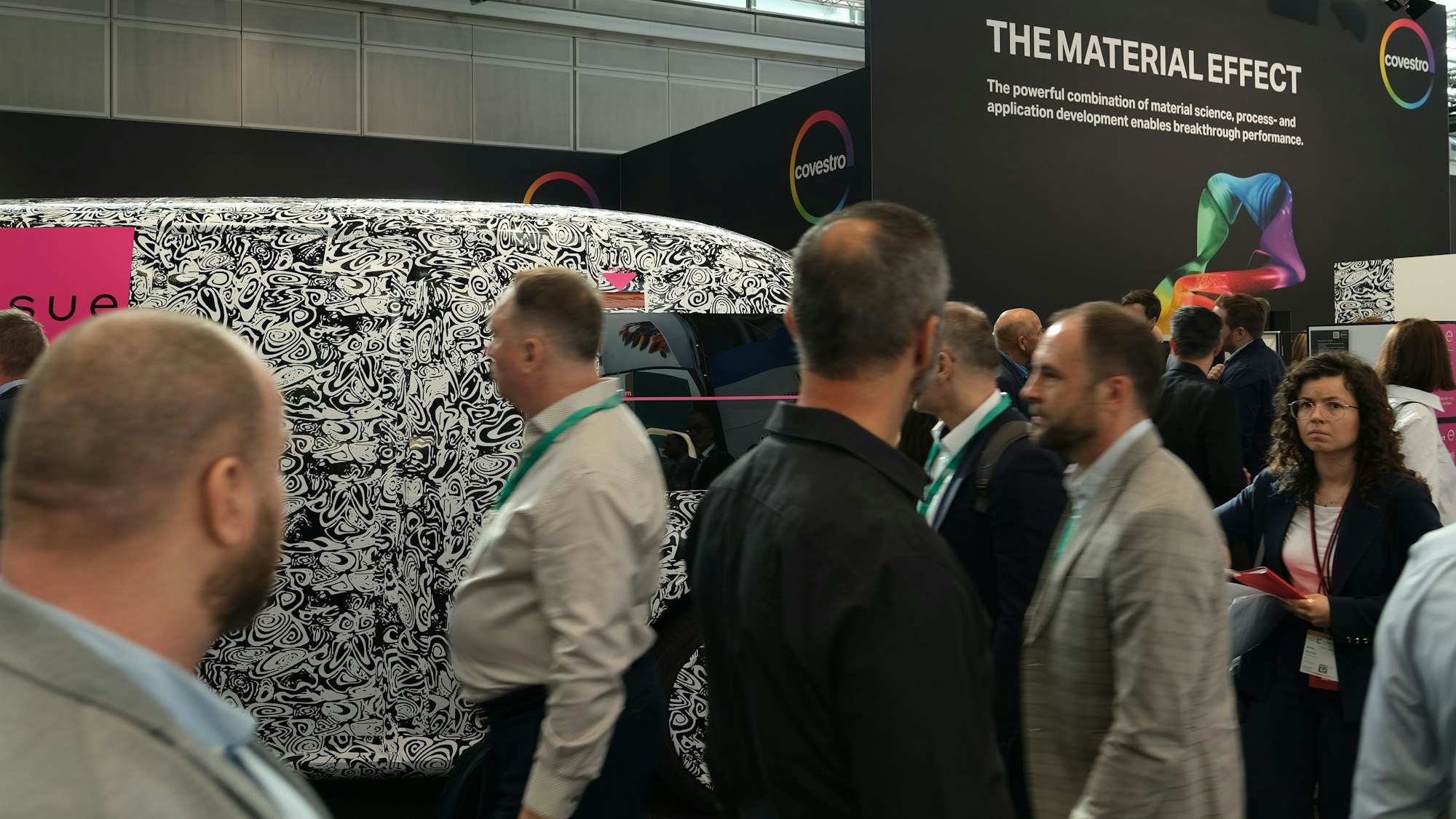 Der Stand von Covestro auf der Kunststoffmesse in Düsseldorf