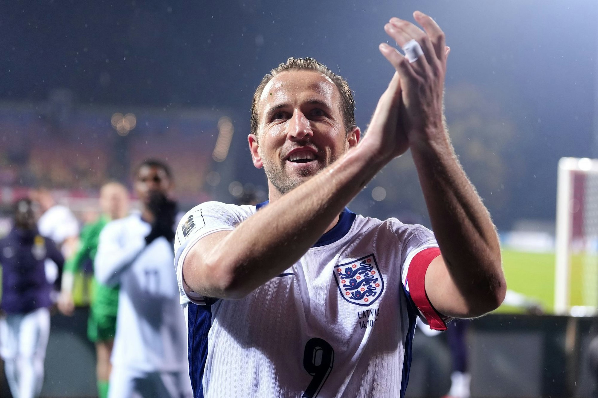 Harry Kane erzielte zwei Tore in Riga.