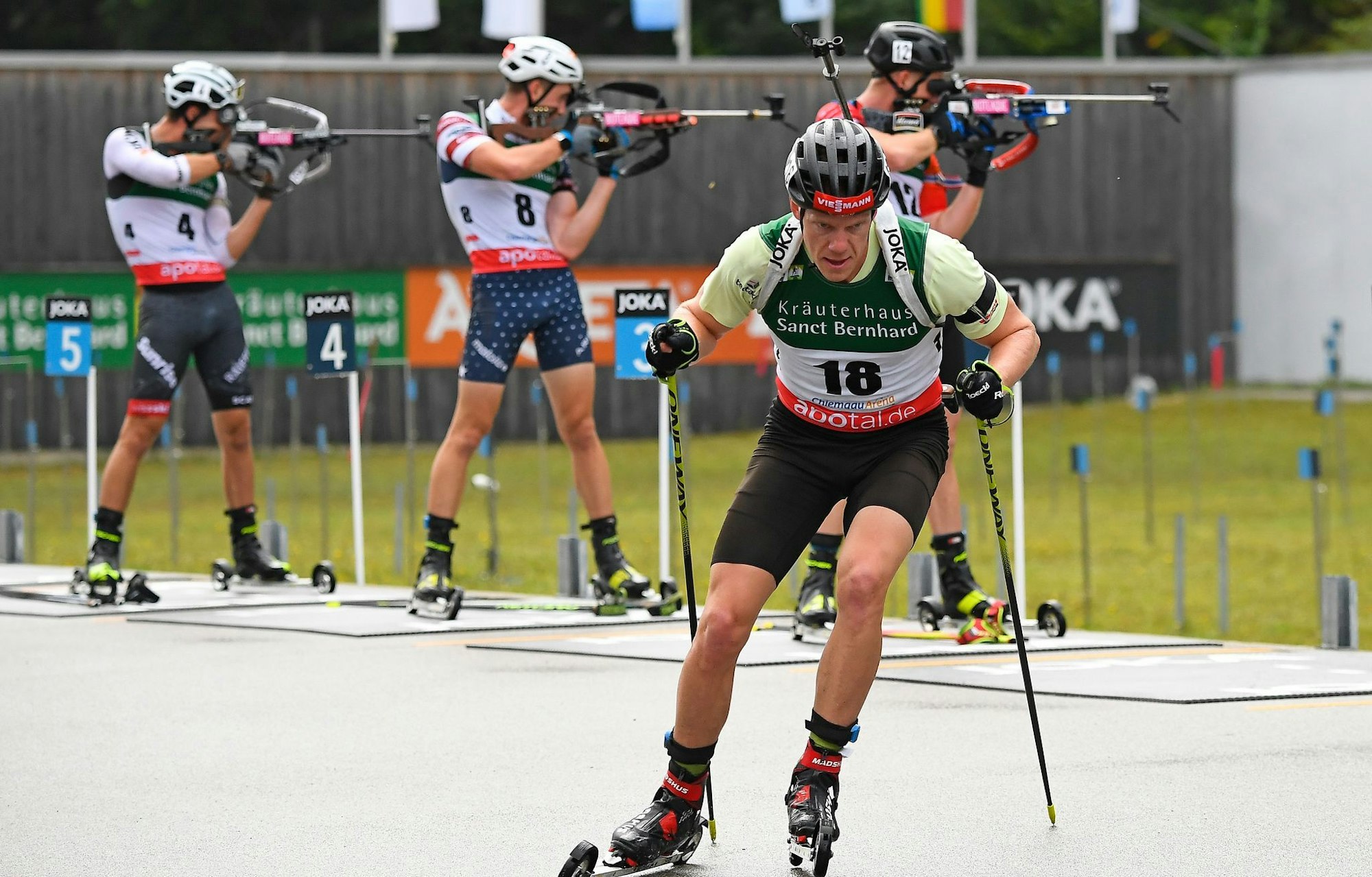 Könnte irgendwann Normalität werden: Biathlon auf Skirollern. (Archivbild)