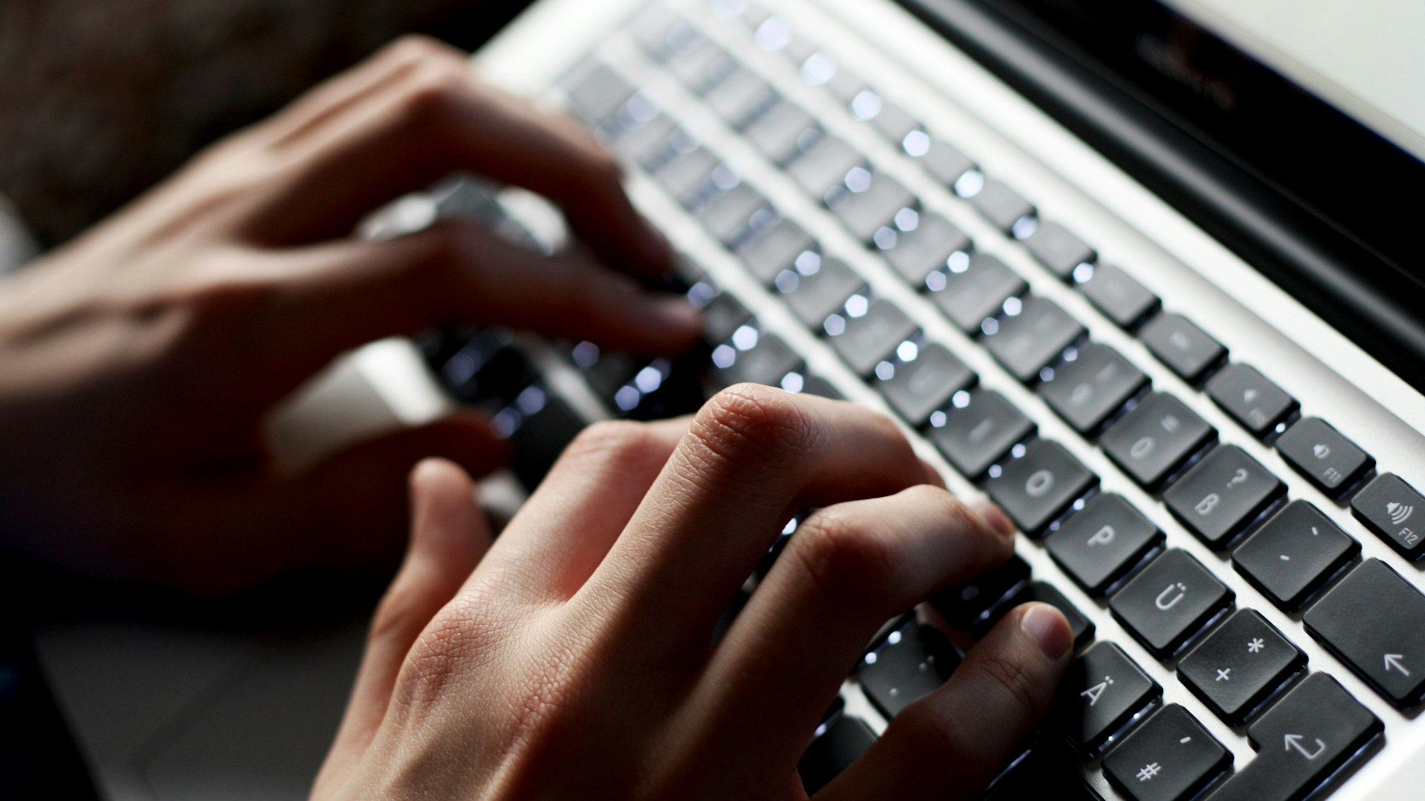 Hände tippen auf einer Tastatur. Foto: Karl-Josef Hildenbrand/dpa