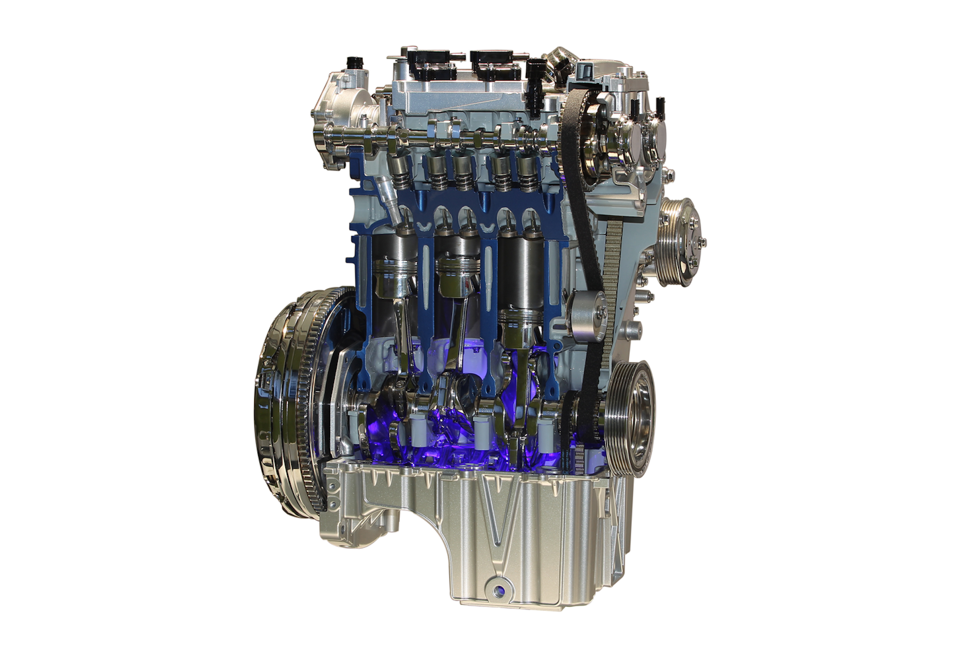 Das Bild zeigt den 1.0 L EcoBoost-Turbobenziner