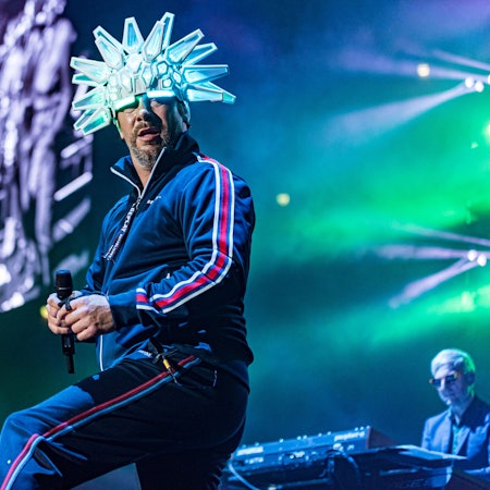 Jamiroquai bei ihrem letzten Auftritt 2019 in der Kölner LANXESS arena.