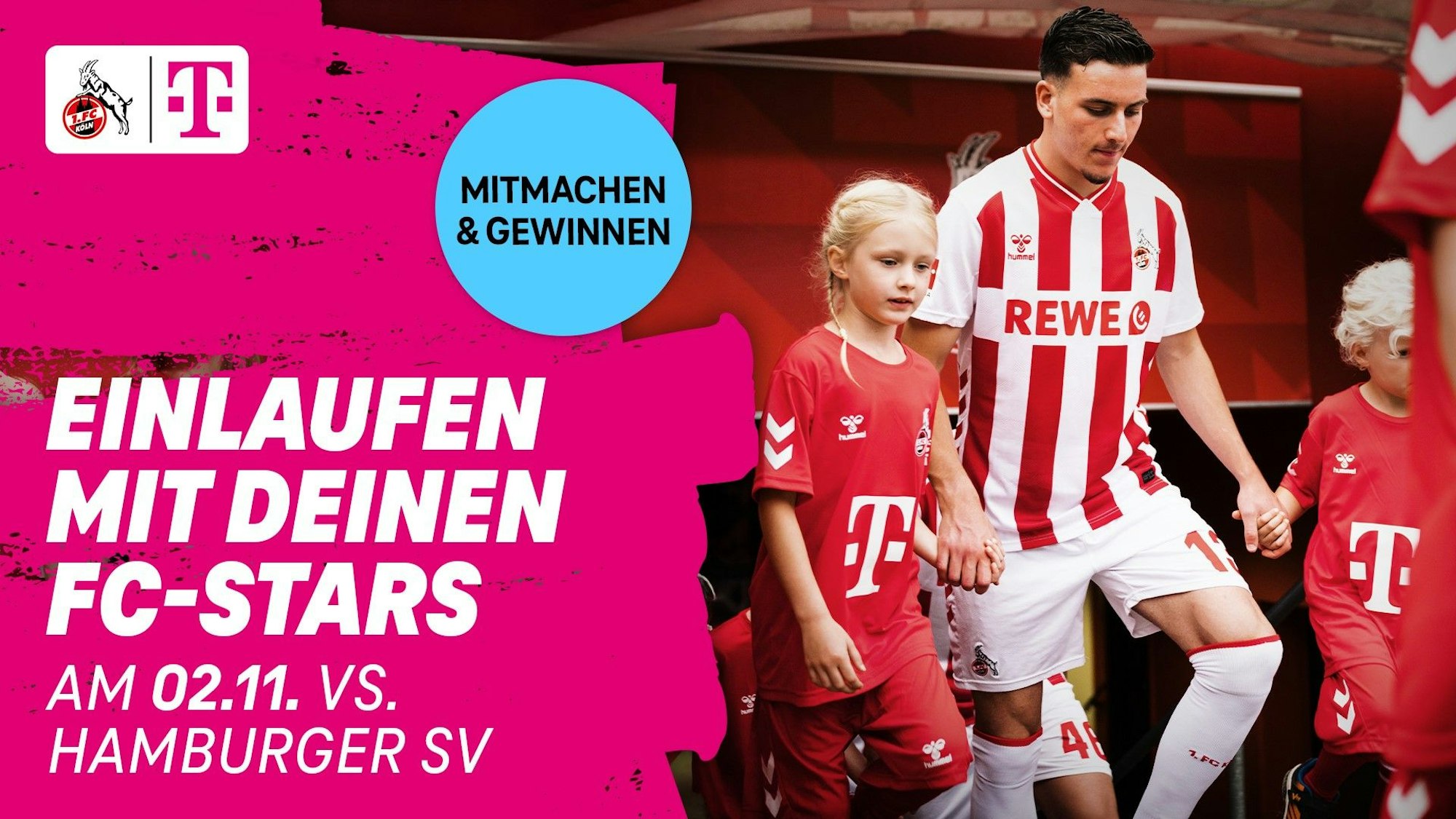 Gänsehautmoment für kleine FC-Fans – Hand in Hand mit den Stars ins Stadion!