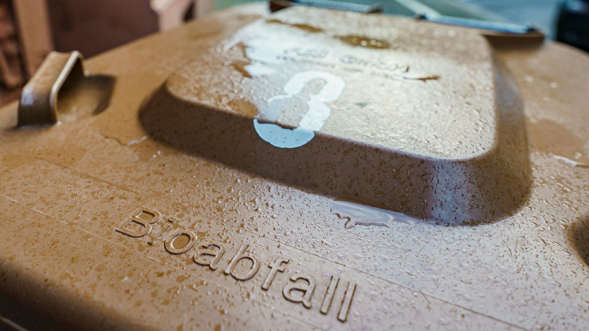 Deckel einer Biotonne