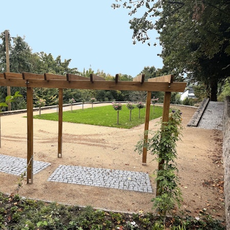 Der Garten Krawinkel in Bergneustadt präsentiert sich in neuem Glanz. Er ist nahezu fertiggestellt.