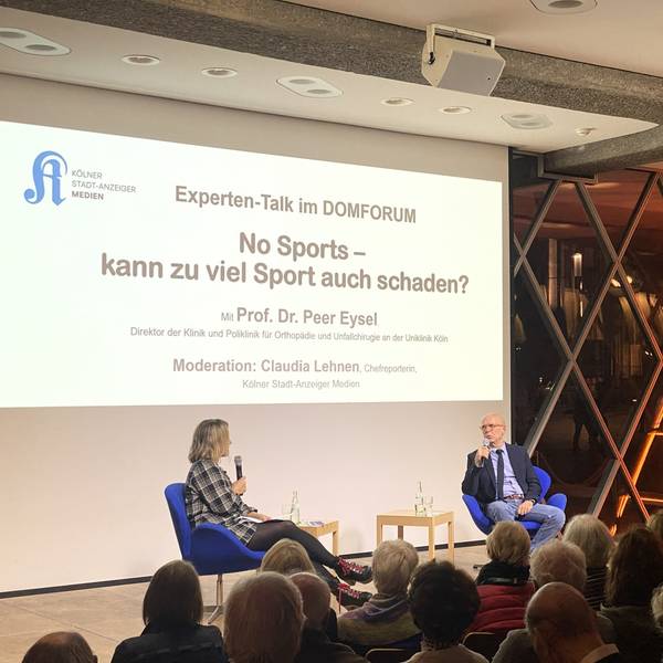 Professor Dr. Peer Eysel im Gespräch mit Claudia Lehnen