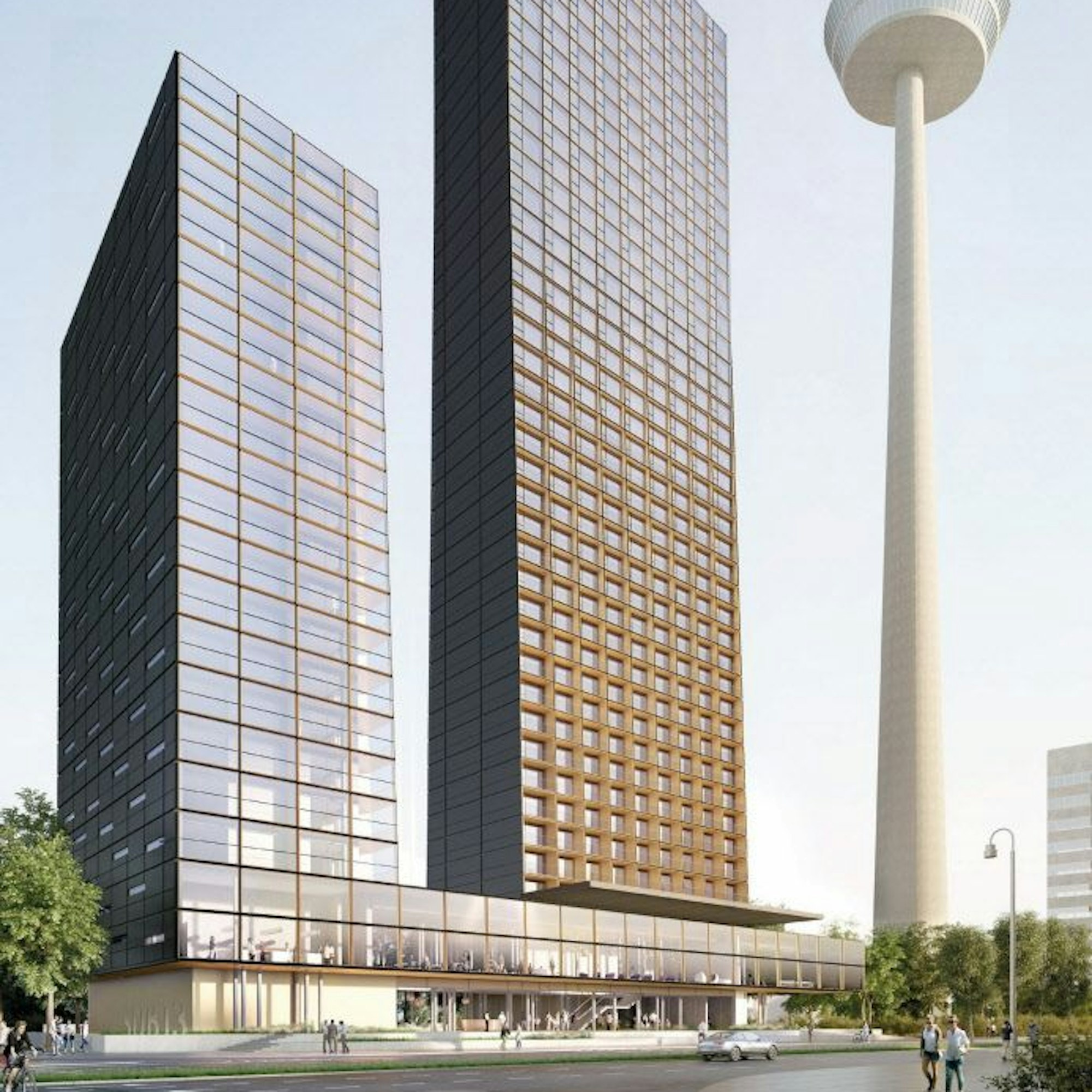 So stellten sich die Architekten von Delugan Meissl die Hochhäuser vor.