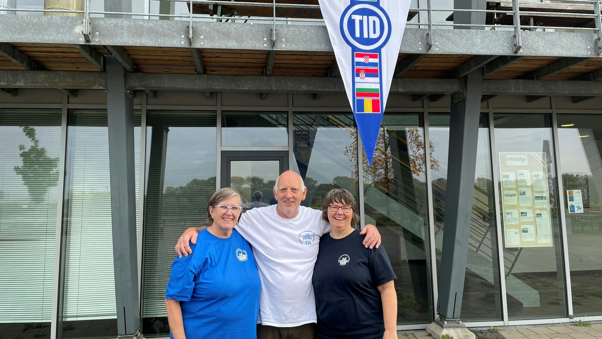 Das Orga-Trio des Freundschaftstreffens in Leverkusen: Ellen Menzinger, Joachim Stock und Petra Ullrich.