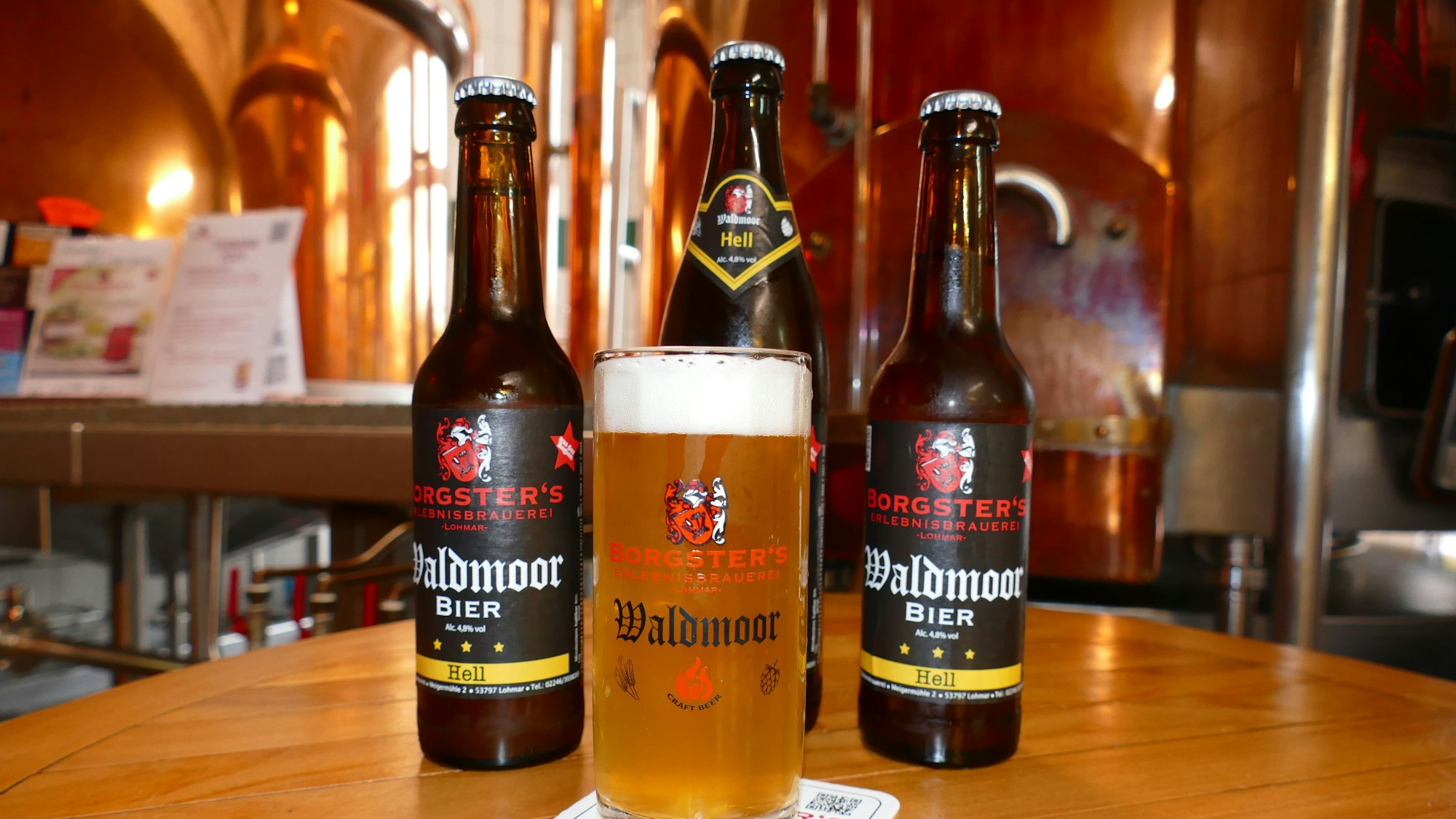 Das Helle aus van den Borgs Erlebnisbrauerei ist ein Verkaufsschlager.