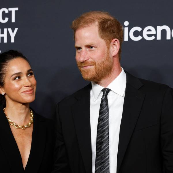 Herzogin Meghan und Prinz Harry auf dem roten Teppich von „Project Healthy Minds“.