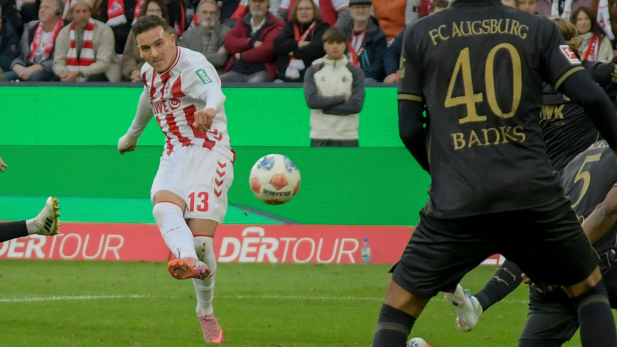 Said El Mala trifft mit rechts zum 1:1-Ausgleich, dem Teenager gelang im zweiten Spiel nacheinander ein Tor.