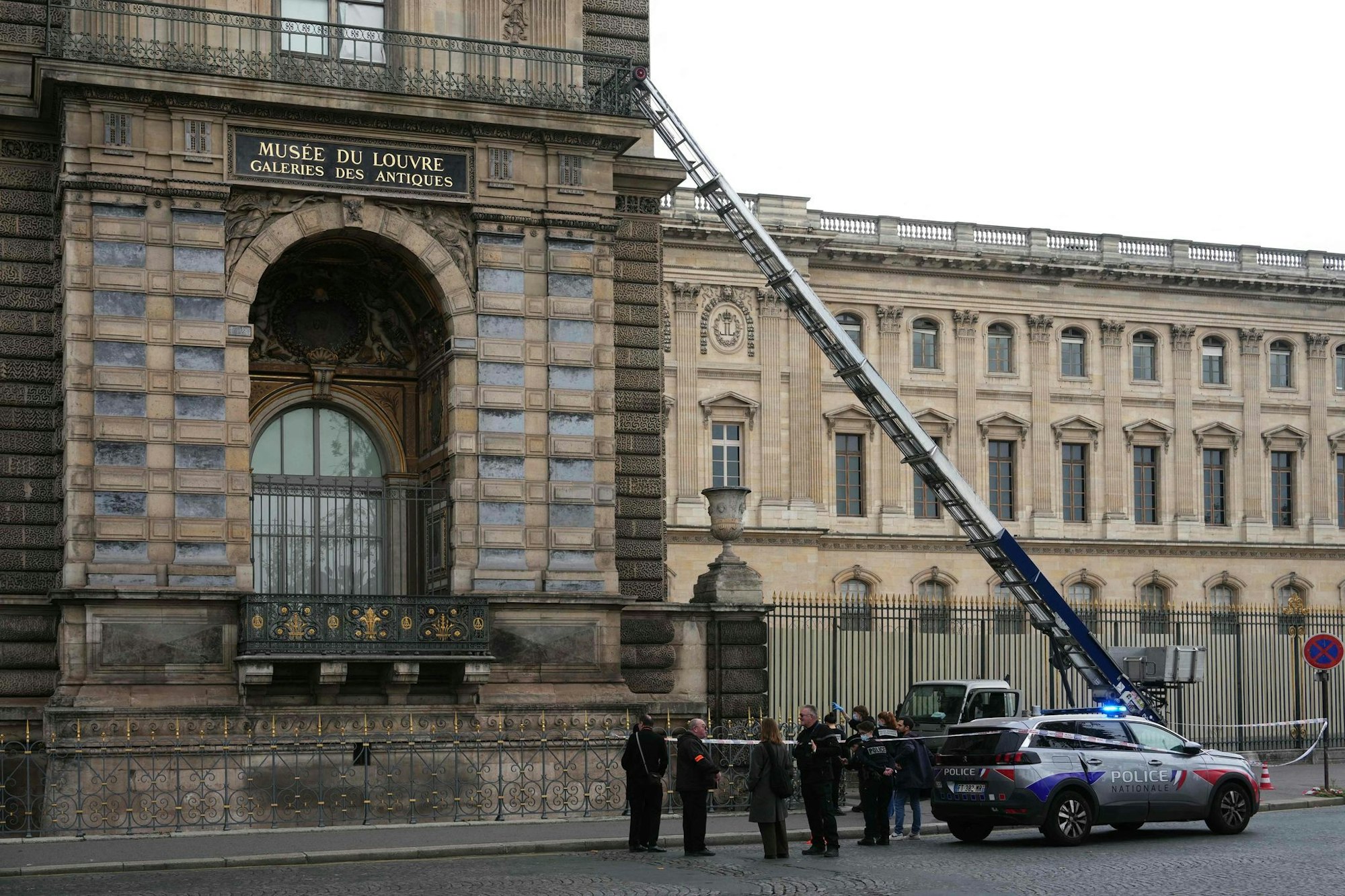 Die Polizei ist vor Ort.