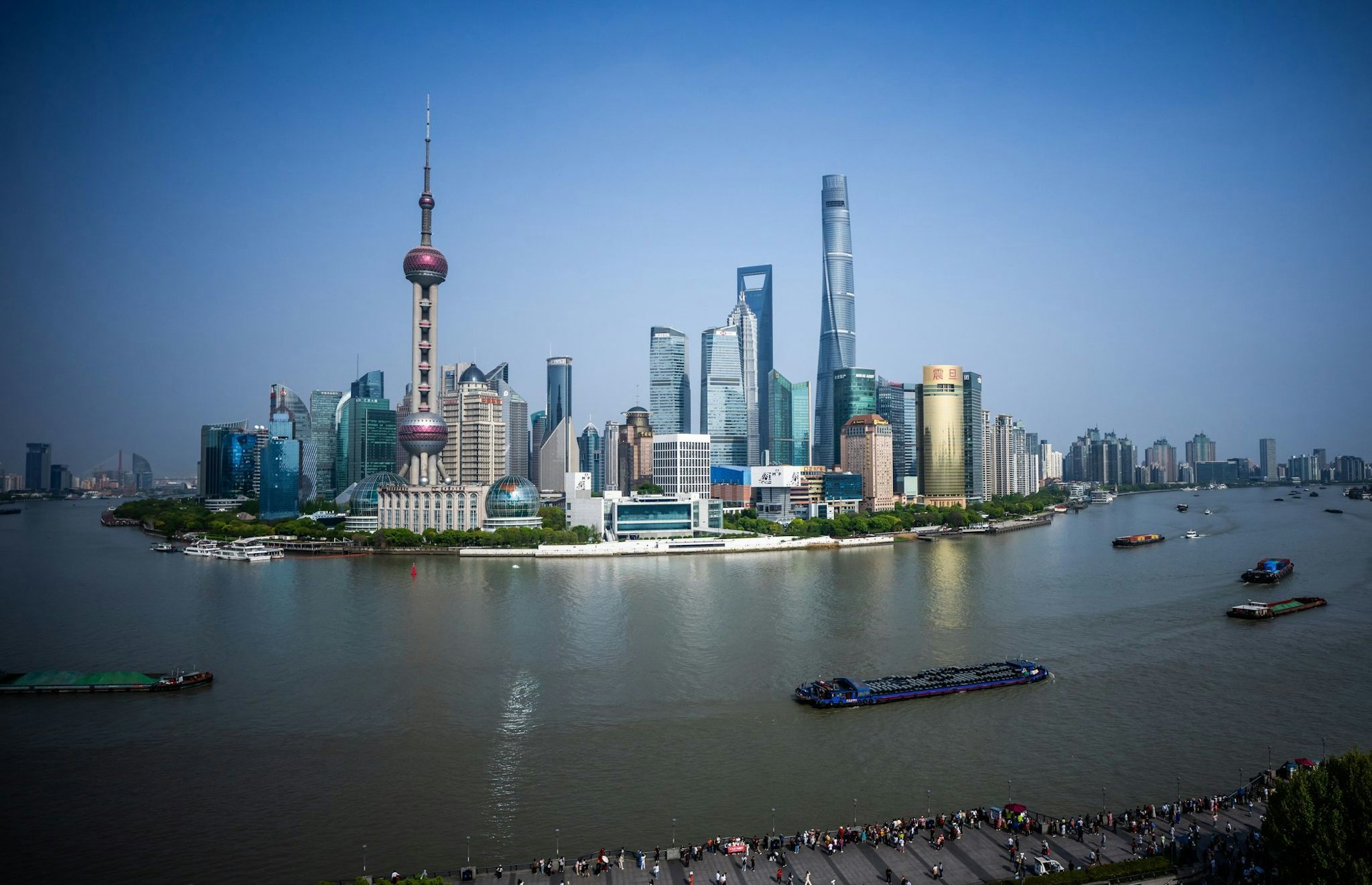 Blick auf Shanghai