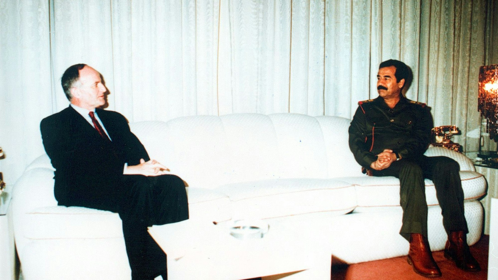 1991 sprach Peter Jungen, damals Vorstandsvorsitzender des Baukonzerns Strabag, mit Diktator Saddam Hussein, um als Geiseln festgesetzte Mitarbeiter aus dem Irak freizubekommen. Foto: Jungen