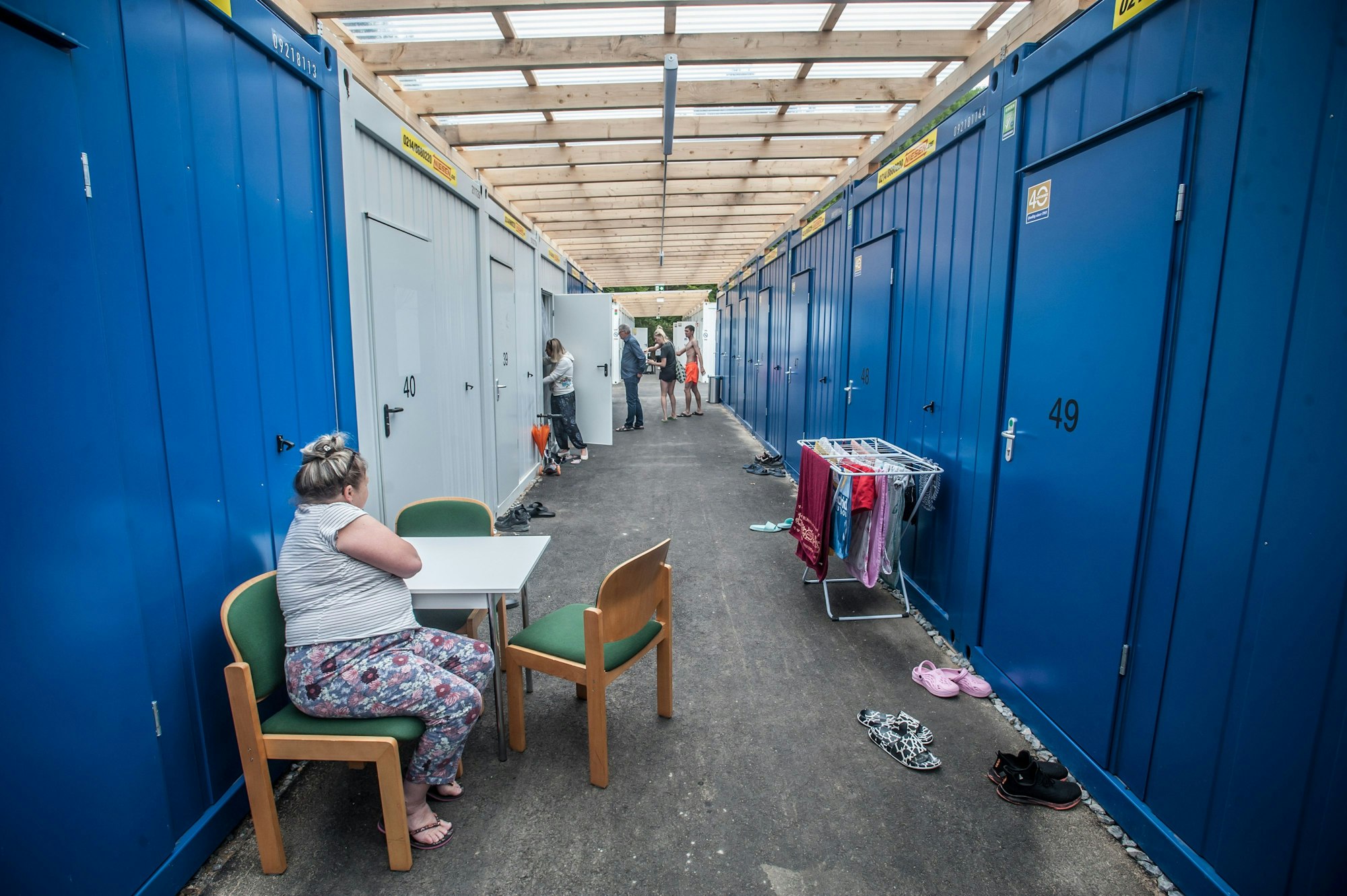 AWO: Unterkunft für aus der Ukraine geflüchtete Flüchtlinge, Steinbüchel. Foto: Ralf Krieger