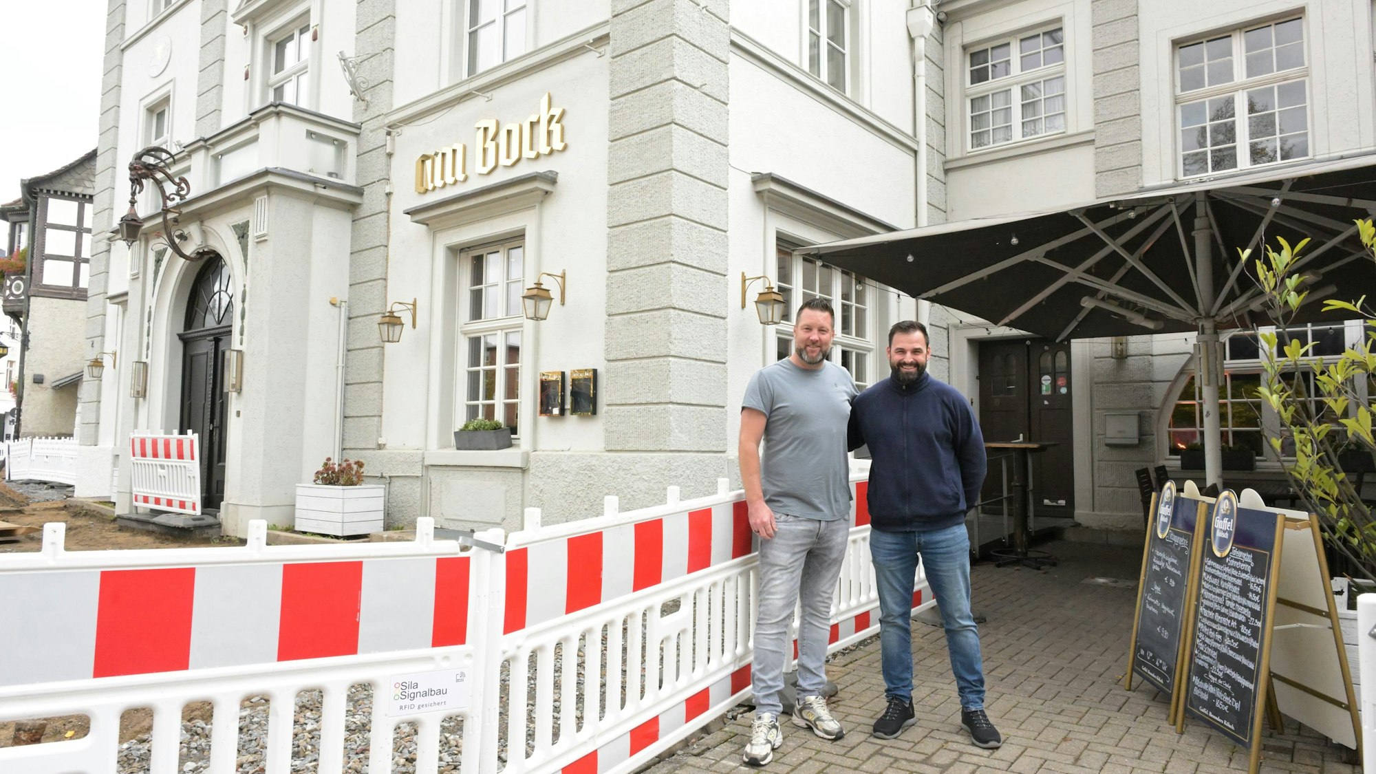 Das Foto zeigt Kai Forschbach und Sven Krüger vom Wirtshaus Am Bock