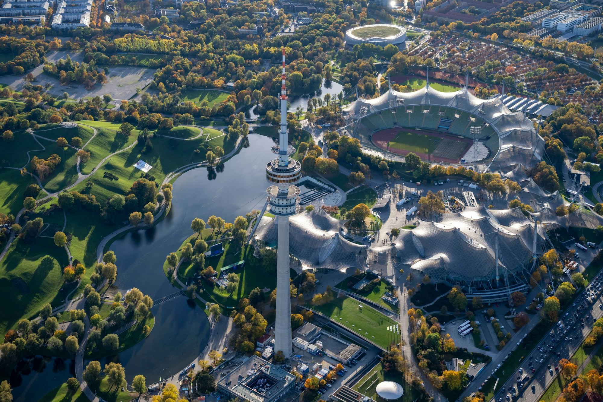 Das Olympiazentrum mit dem ikonischen Olympiastadion soll das Zentrum der Spiele in München werden.
