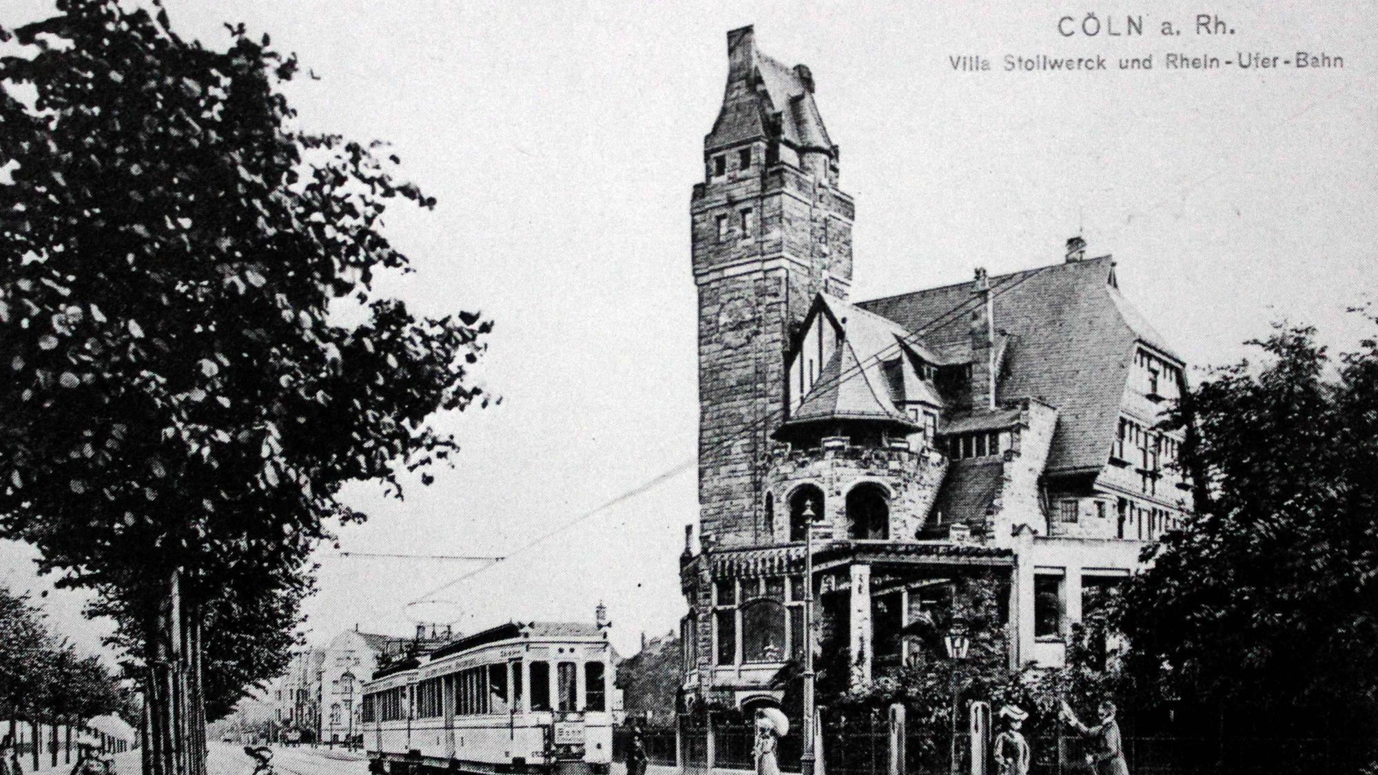 Ein Hauch Rheinromantik in Bayenthal: Die Villa von Heinrich Stollwerck im Jahr 1907.