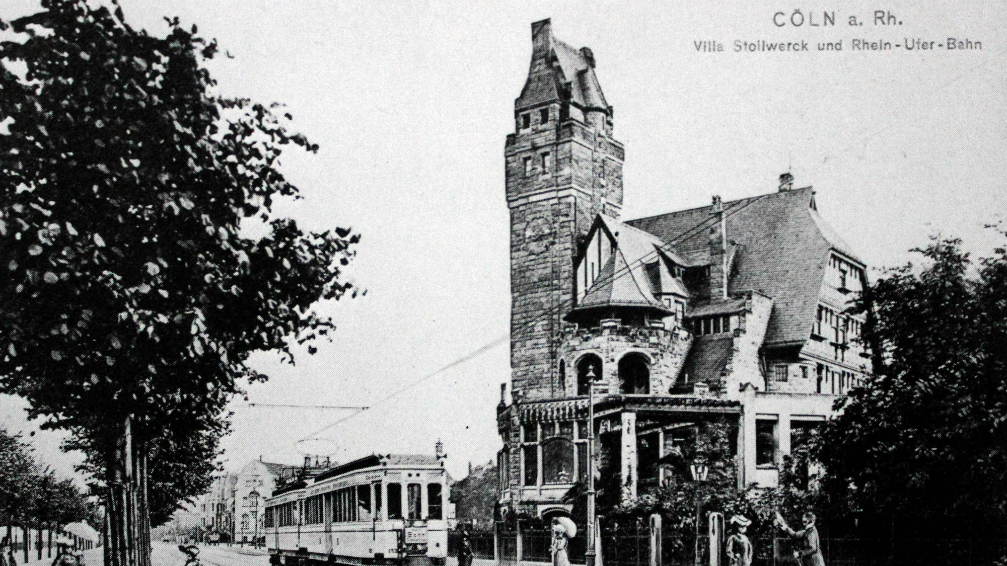 Ein Hauch Rheinromantik in Bayenthal: Die Villa von Heinrich Stollwerck im Jahr 1907.