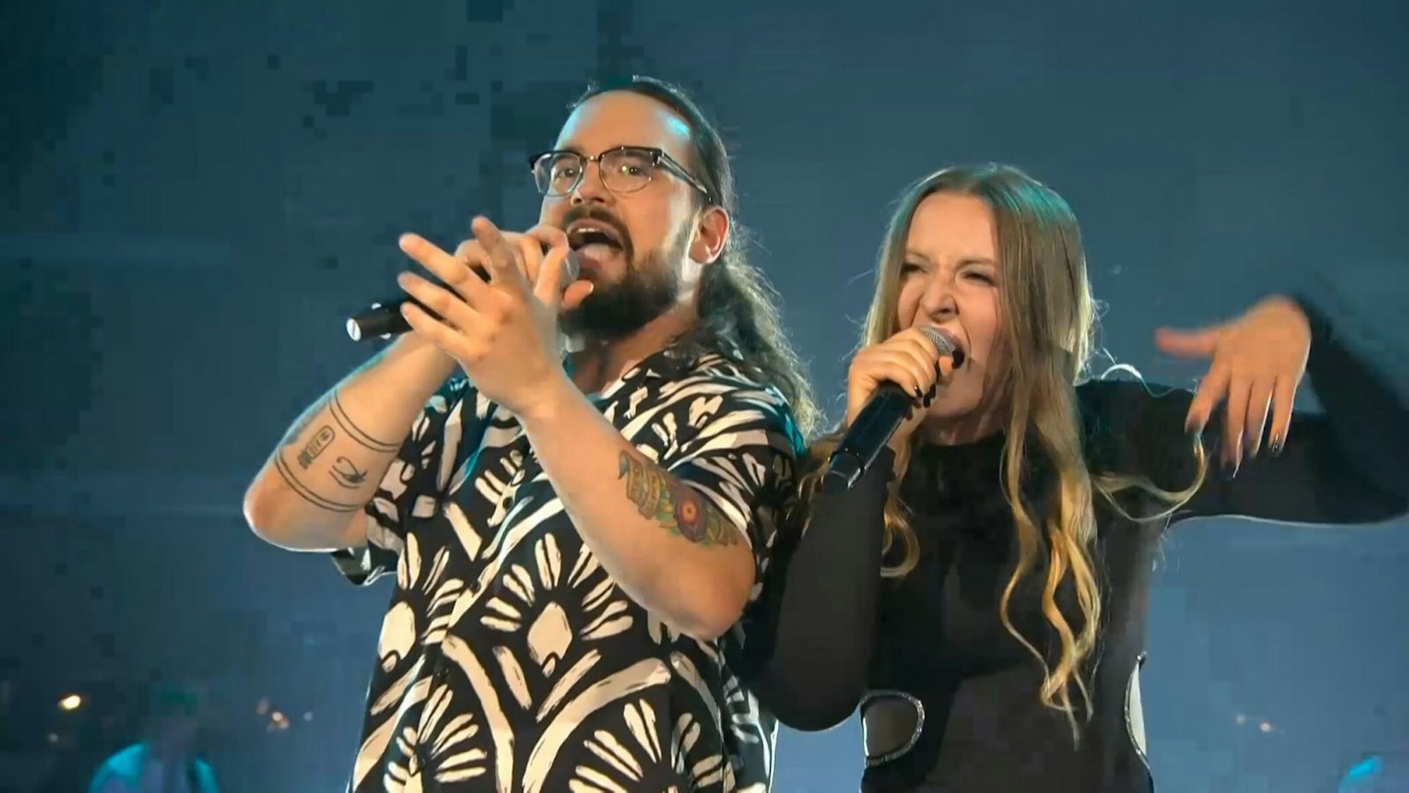 Marc Spitze kam nicht weiter, seine Duettpartnerin Olena Slobodyska schon.  (Bild: Joyn)