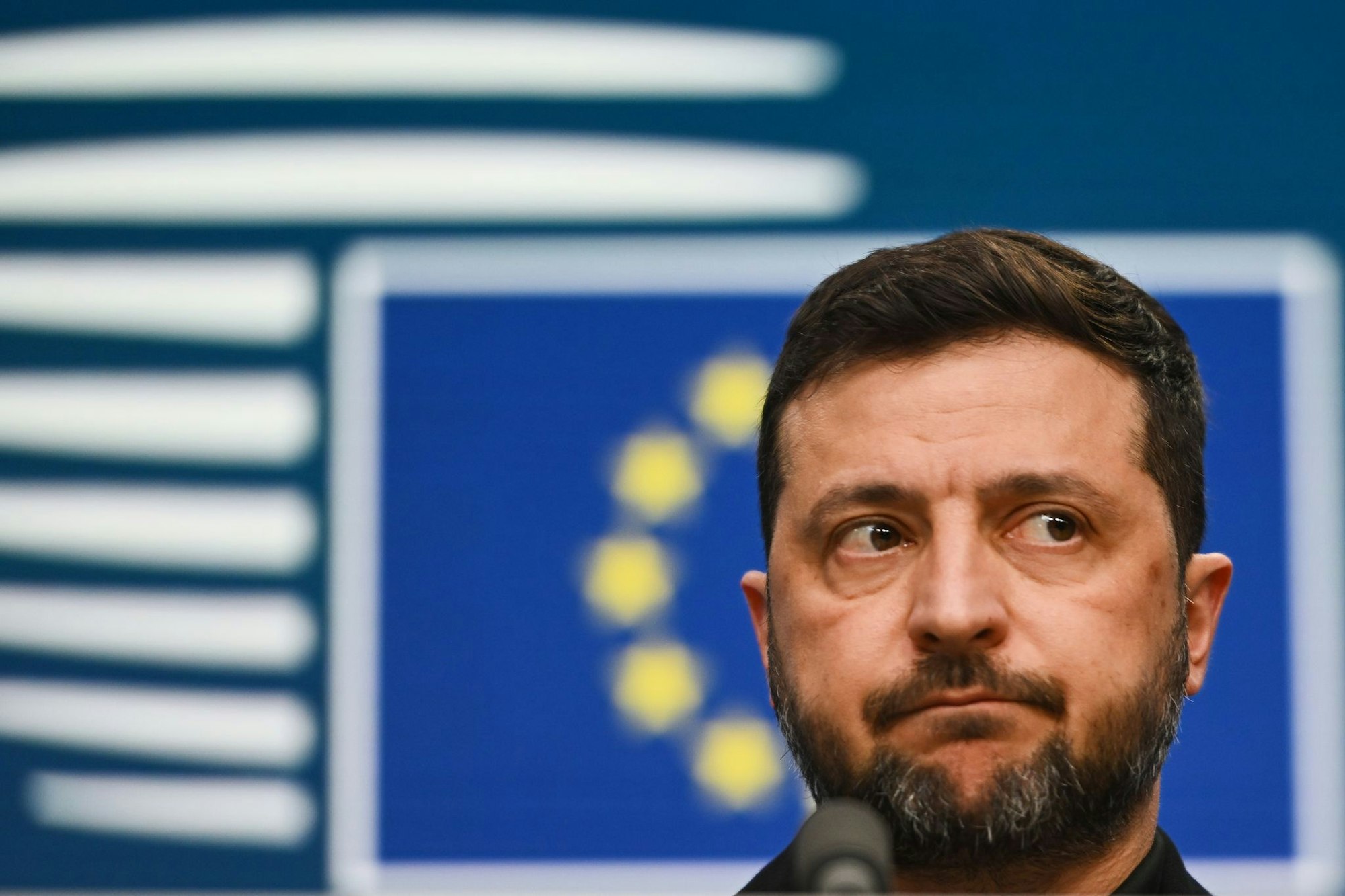 Selenskyj forderte eine Ausweitung der Sanktionen.