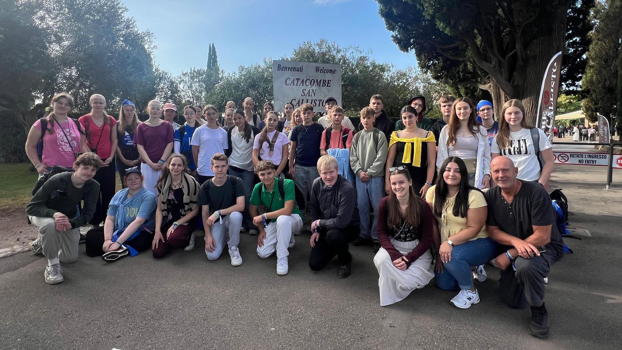 Gruppenfoto in Rom.