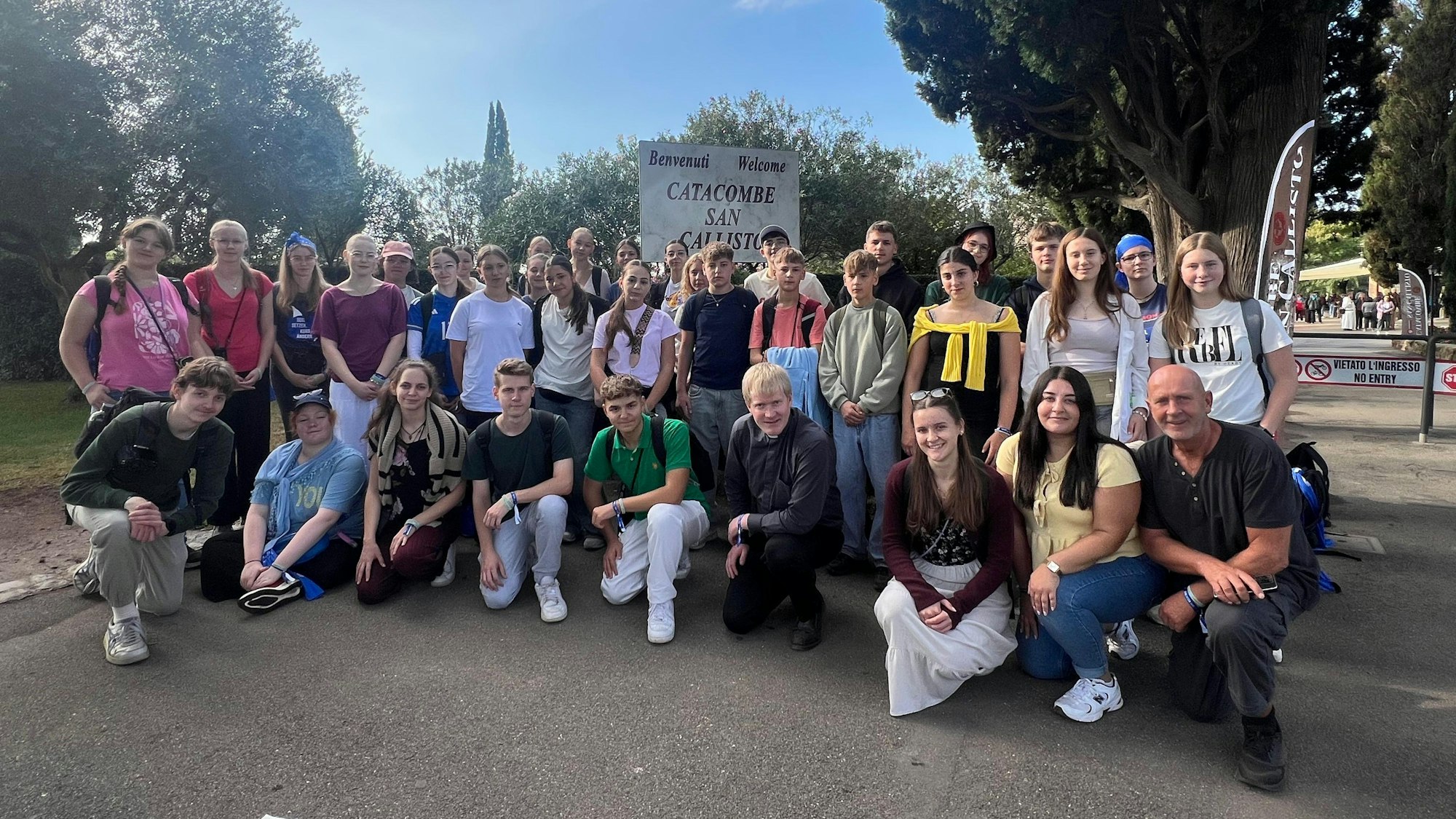 Gruppenfoto in Rom.