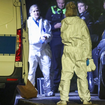 Beamte der Spurensicherung am Tatort in Herdecke