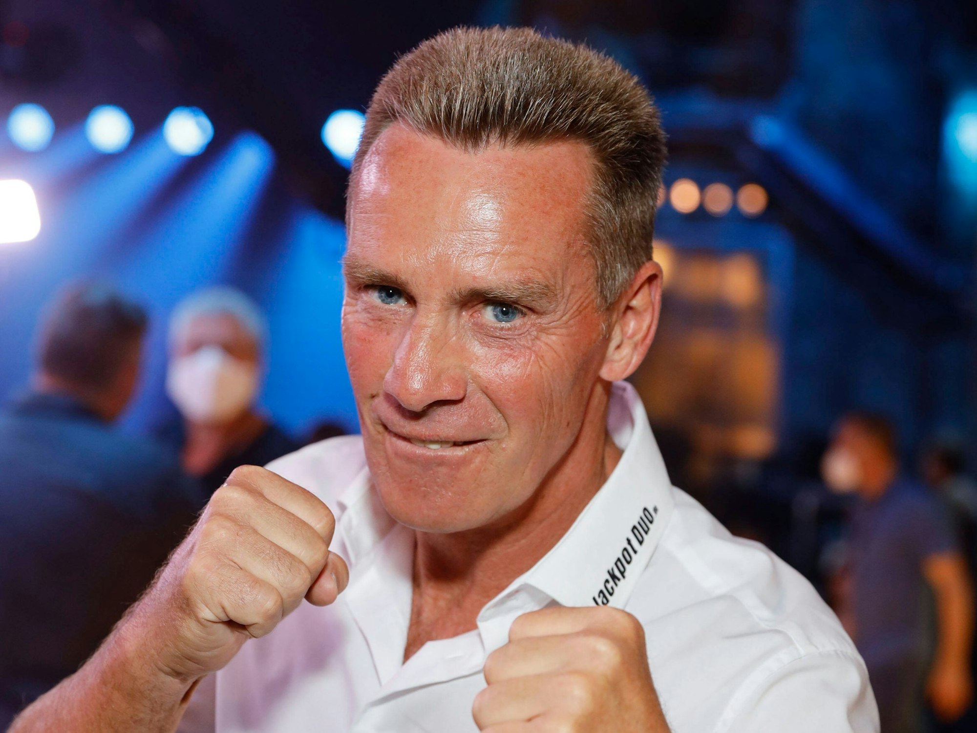 Jürgen Milski in Box-Position