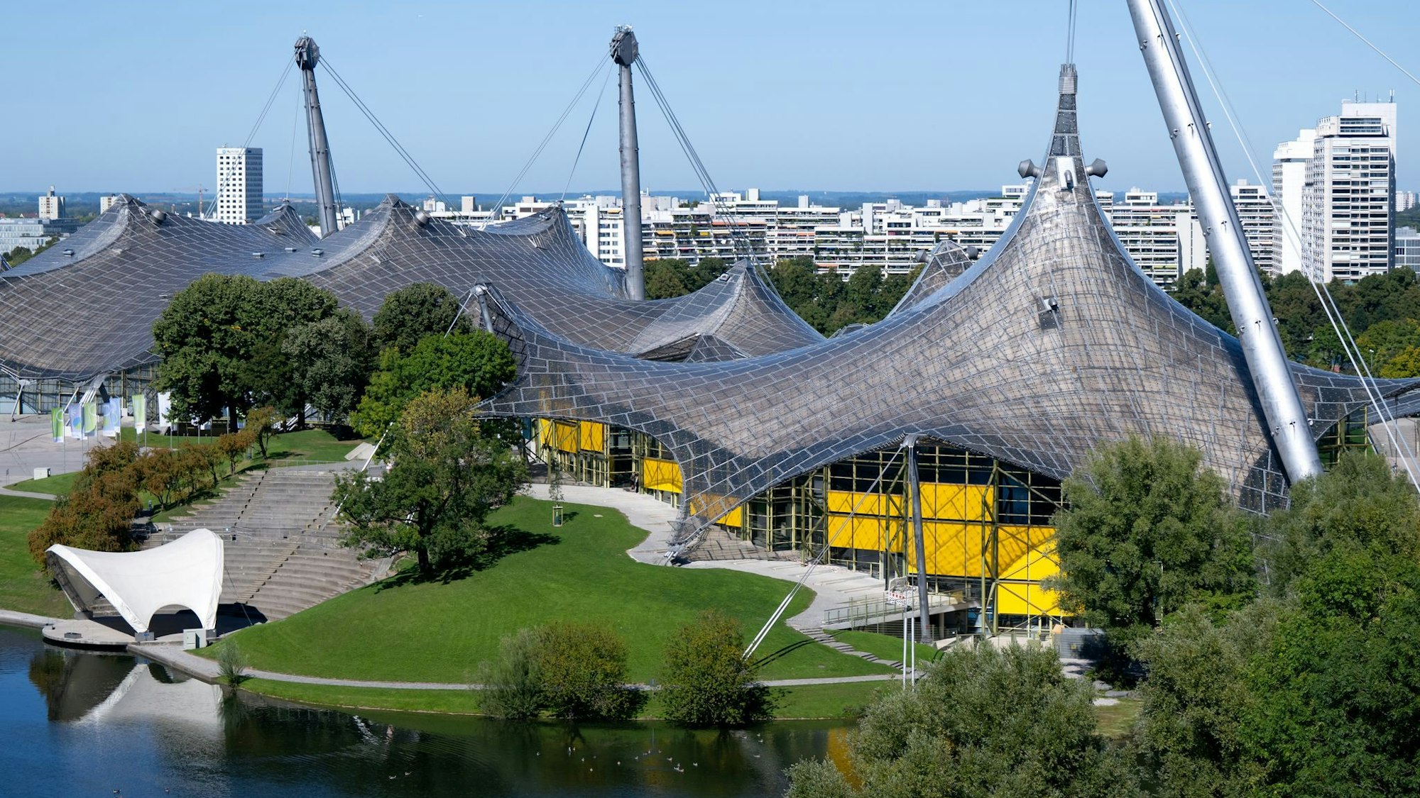 Der Münchner Olympiapark von den Sommerspielen 1972.