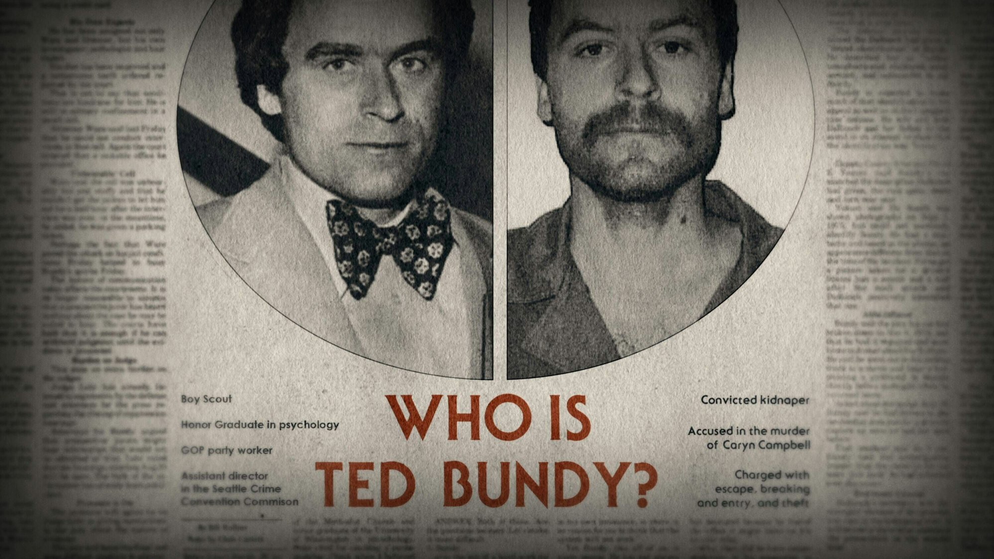 Zeitung mit Ted Bundy
