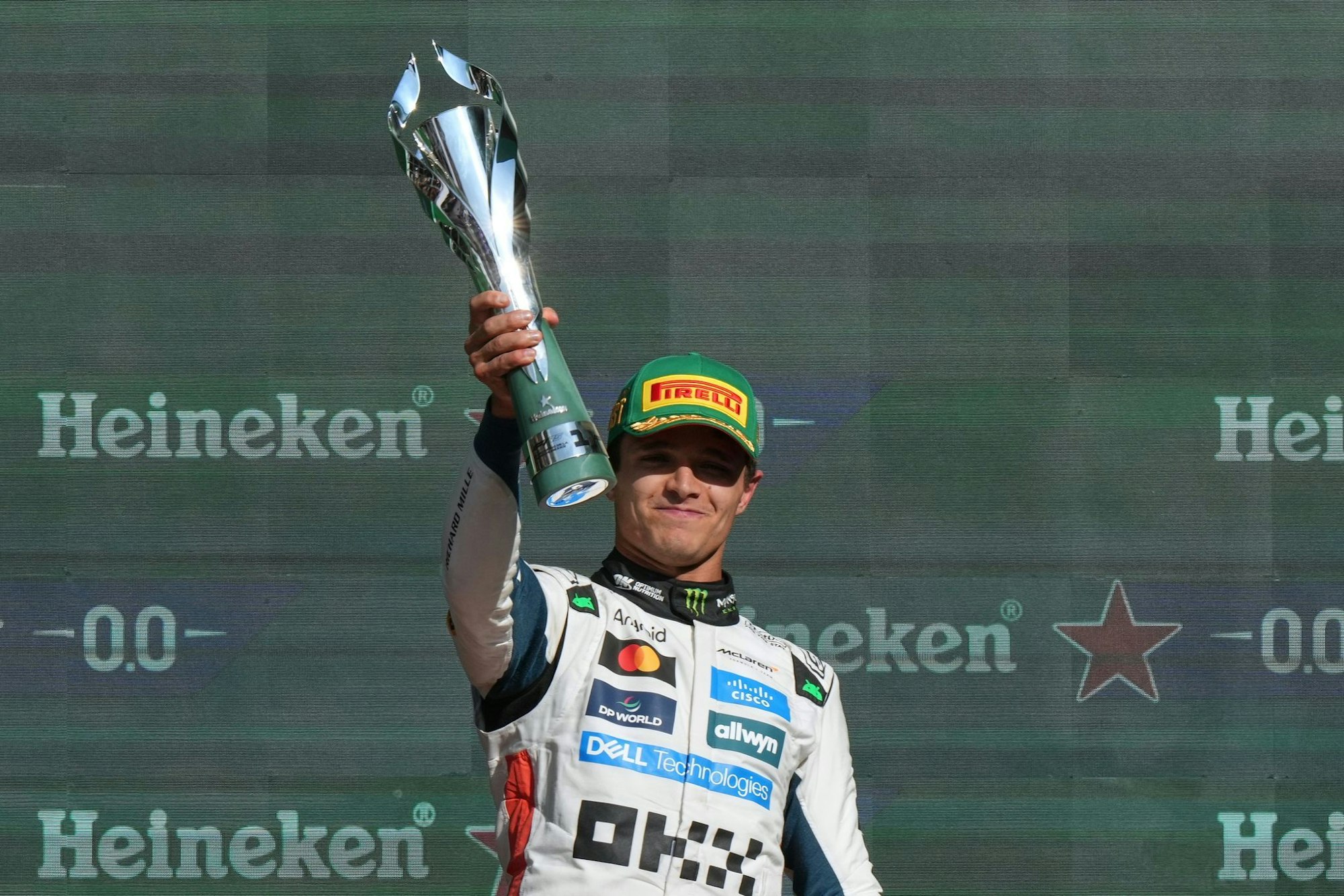 Mit einem Punkt Vorsprung der neue WM-Führende: Lando Norris-