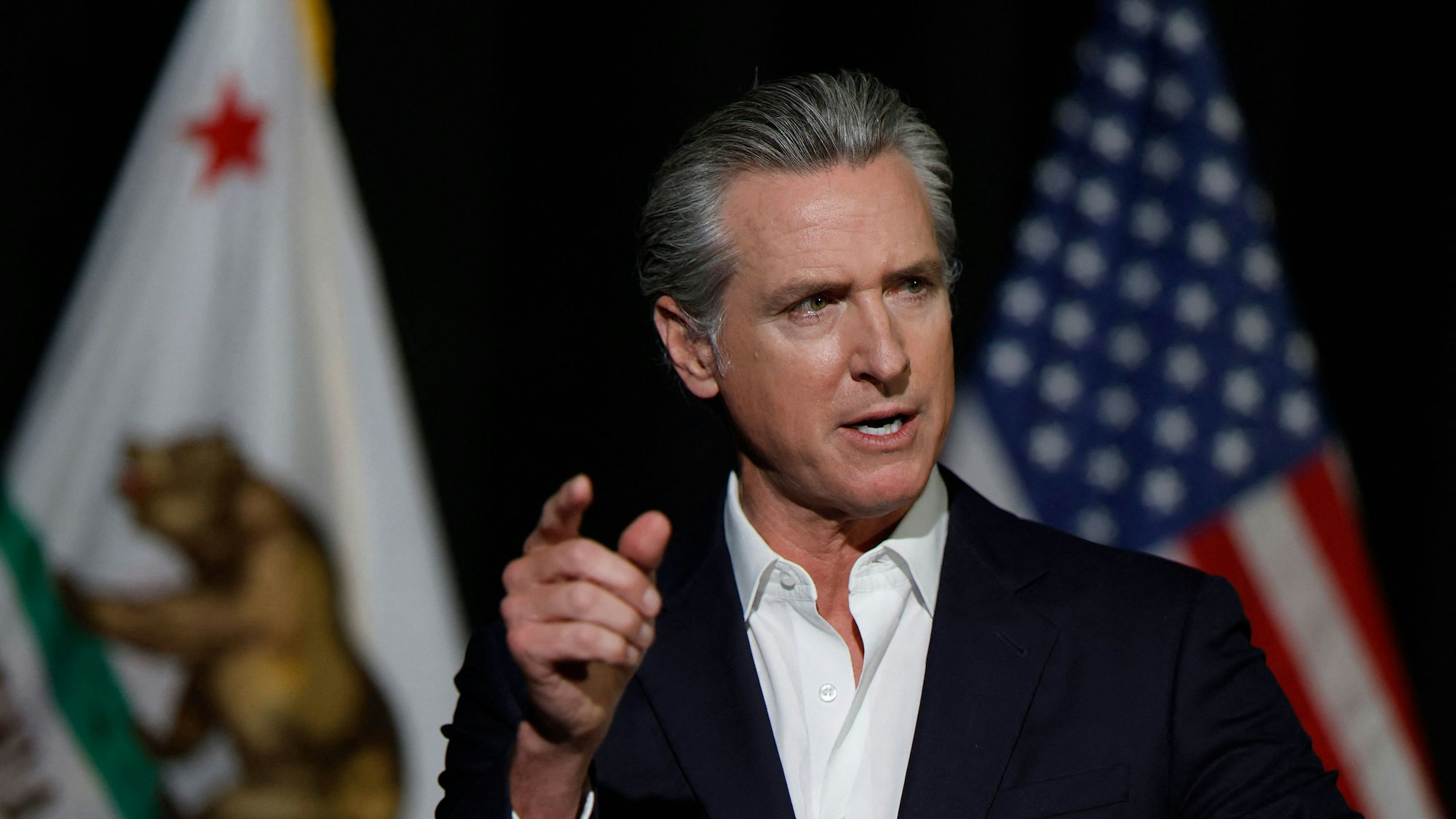 Kämpferisch: Der kalifornische Gouverneur Gavin Newsom ist zu einem der stärksten Gegner des US-amerikanischen Präsidenten geworden.