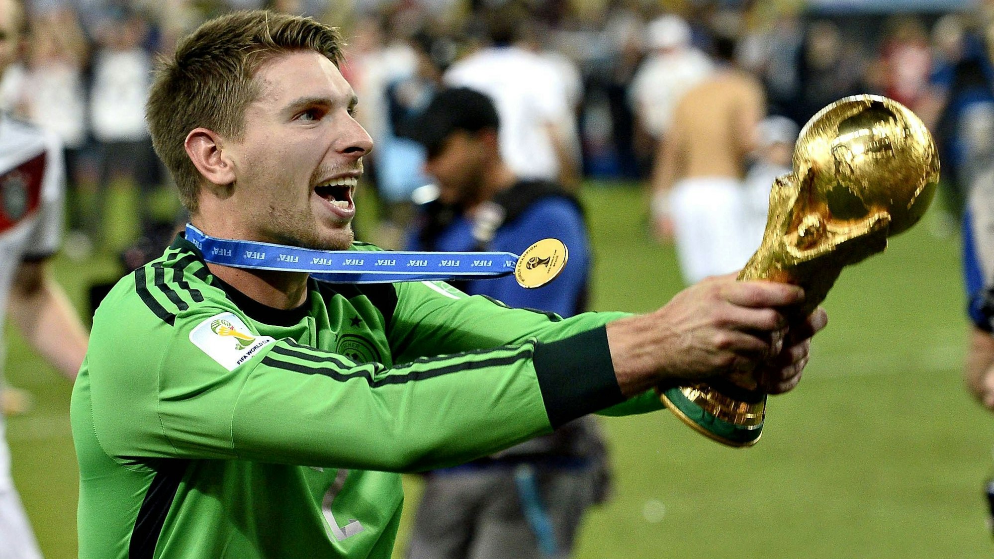 Ron-Robert Zieler gewann im Jahr 2014 im Finale von Rio mit dem deutschen Team die Weltmeisterschaft.