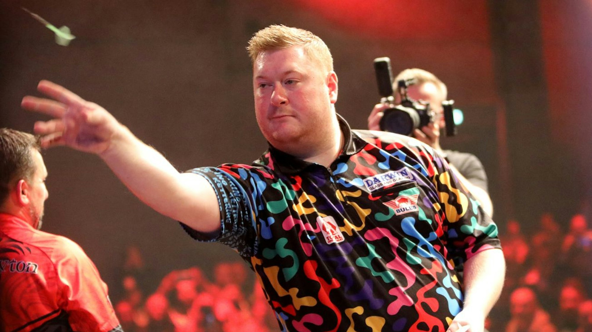 Ricky Evans war der Showman des Abends in Troisdorf.