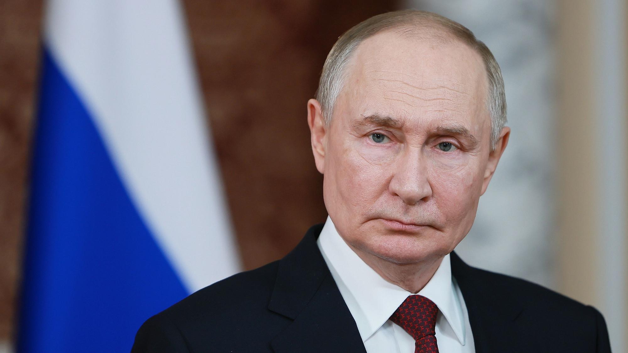Kremlchef Wladimir Putin bei einer Pressekonferenz. Von der neuen russischen Atomwaffe Burewestnik gibt es bisher kaum Bildmaterial. (Archivbild)