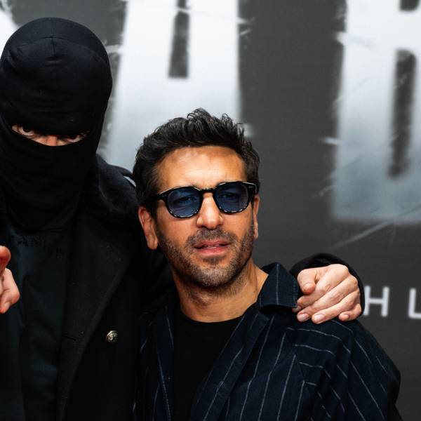 Produzent Elyas M'Barek und Aykut Anhan auf der Premiere.