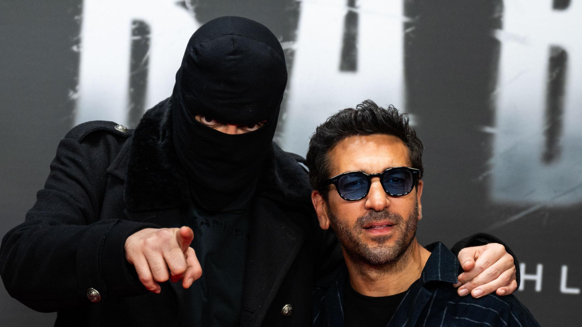 Produzent Elyas M'Barek und Aykut Anhan auf der Premiere.