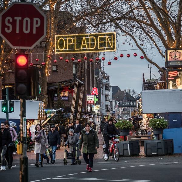 Eingangssituation am Weihnachtsmarkt Opladen