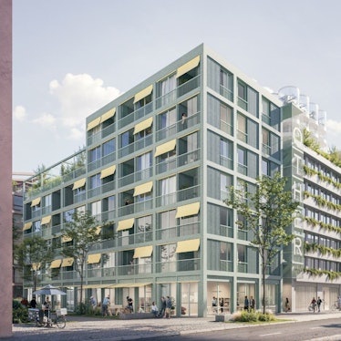 Für das Baufeld 05 im Deutzer Hafen ist eine Mischung aus Wohnungen und Büros geplant.