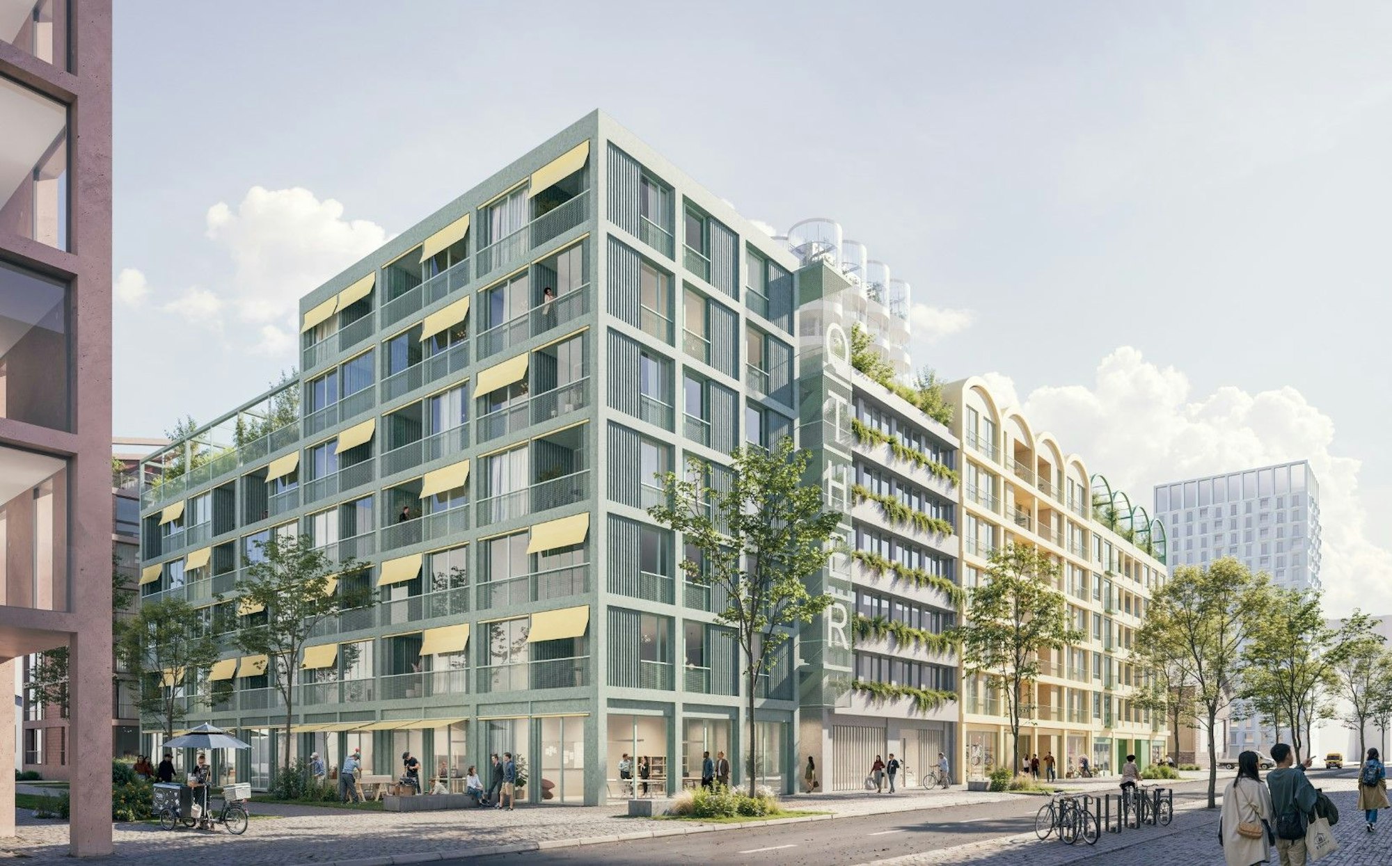 Für das Baufeld 05 im Deutzer Hafen ist eine Mischung aus Wohnungen und Büros geplant.