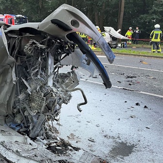 Die Verfolgungsfahrt am 13.9.2024 hatte in Rheindo0rf begonnen, mit einem Unfall endete sie in Langenfeld.