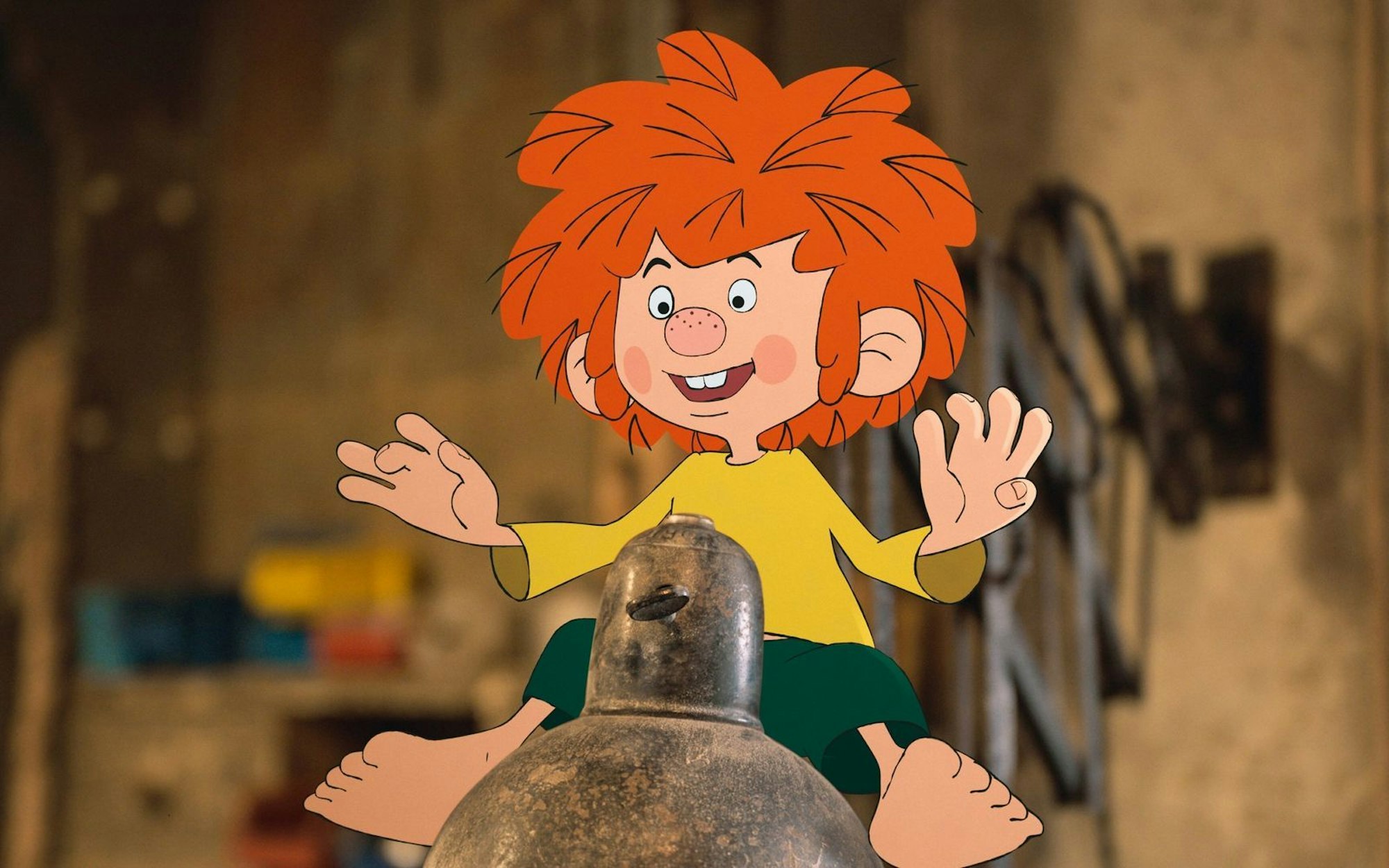 „Der Kobold mit dem roten Haar“ auf der großen Leinwand: „Pumuckl und das große Missverständnis“ knüpft an die erfolgreiche Serien-Neuauflage von 2023 an. (Bild: Constantin Film)