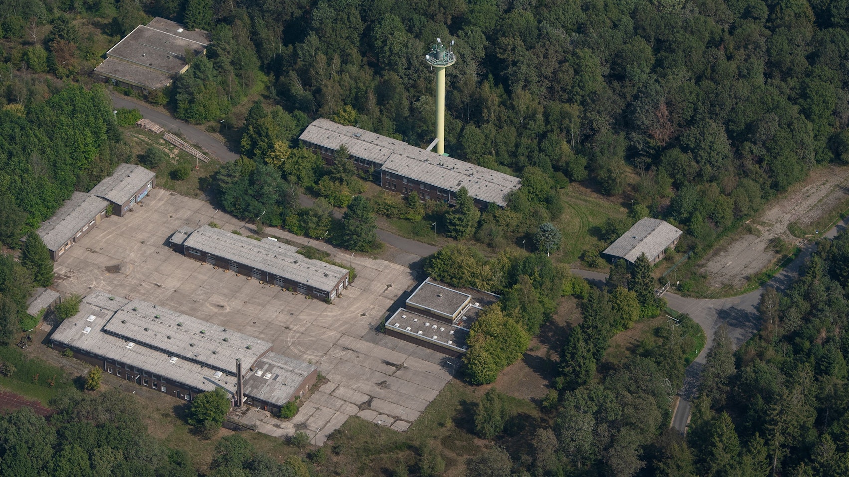 Das Bild zeigt das ehemalige Luftwaffen-Munitionsdepot in Reichshof.
