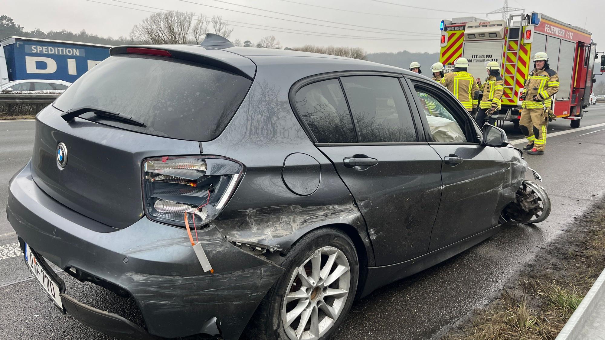 Auf der Autobahn 3 ist in der Nähe des Rastplatzes Sülztal zum wiederholten Male zu einem Unfall gekommen. Foto: Ralf Rohrmoser-von Glasow